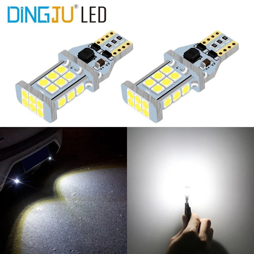 

1PCS T15 W16W 921 912 Super Bright 24SMD 3030 LED CANBUS NO ERROR Car Backup Reserve Lights Bulb Tail Lamp Brake Lights White