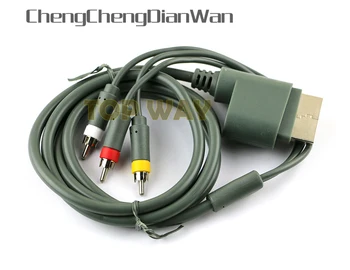

ChengChengDianWan For xbox360 xbox 360 1.8m Plated Composite AV Cable Definition 3 RCA HD TV Audio video cord optical Cable