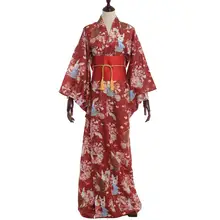 Женское милое традиционное японское кимоно, костюм, женское платье, Женский костюм юката для косплея