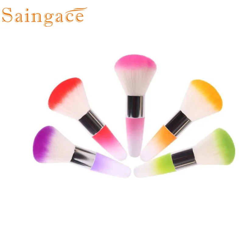 ¡ Caliente! suave Manicura polvo Cepillos manicura herramienta uñas Cepillos belleza cosméticos Cepillos cepillo de limpieza Brosse de nettoyage #6