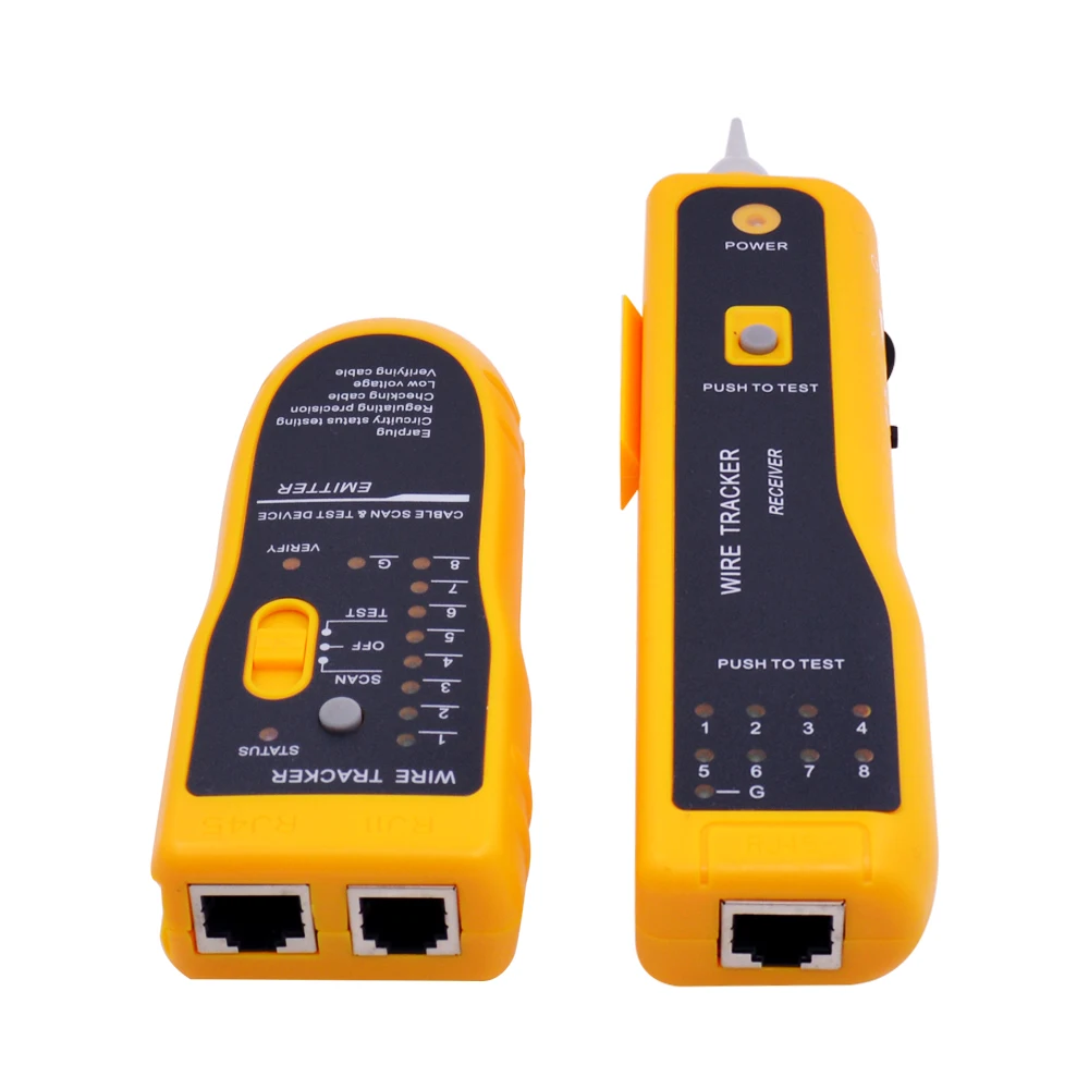 CHIPAL JW-360 LAN Network Cable Tester Cat5 Cat6 RJ45 UTP STP Line Finder Telephone Wire Tracker Tracer Diagnose Tone Tool Kit 4