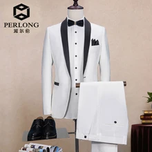 White Designs Formal Custom Made Man suits Groom Suit For Men Slim Fit Tuxedo 2 Pieces Blazer wedding suits for men slim fit