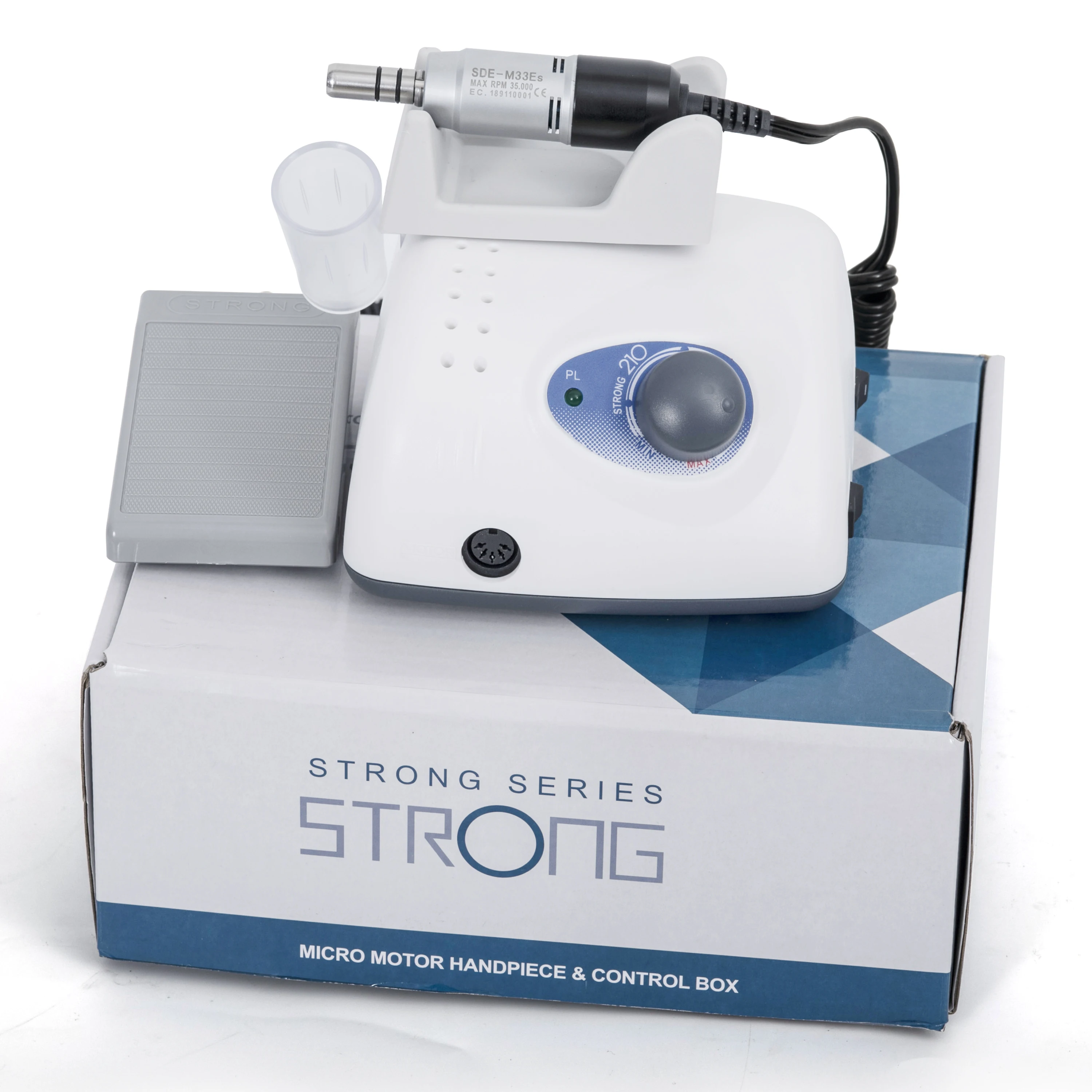 strong 210+M33Es Dental micromotor 35000 RPM handpiece for dental lab polisher micromotor 6