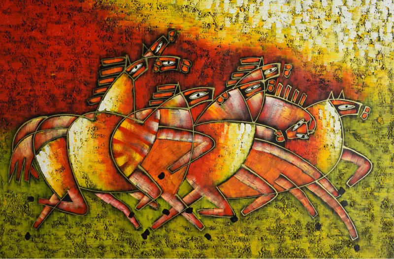 World Famous Paintings Picasso Abstract Painting Modern Running