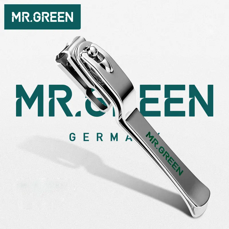 MR. GREEN 360 градусов вращающиеся ножницы для ногтей анти-всплеск одиночные кусачки для ногтей взрослый носок творческий