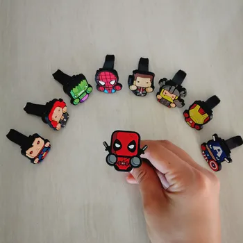 

MR TEA Set of 9pcs Car Air Conditioning Vent Perfume Clip Creative Cute Hero Air Freshener Fragrance Auto Decoration Ornaments