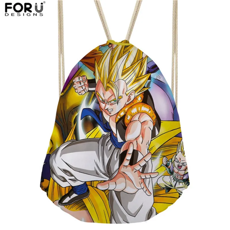 FORUDESIGNS/горячая аниме Dragon Ball Z Супер шнурок рюкзак для детей мальчиков Прохладный Saiyan солнце Гоку Вегета печати школьные сумки - Цвет: H6736Z3