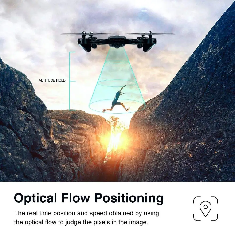 Global Drone GW06 4K Camera Drones with Camera HD Optical Flow Follow Me RC Helicopter Quadrocopter