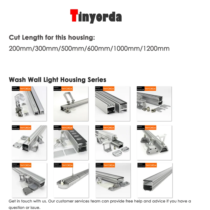 Tinyorda TWH5753B 5cs (длина 1 м) 36 вт настенный светильник приспособление для сада и улицы