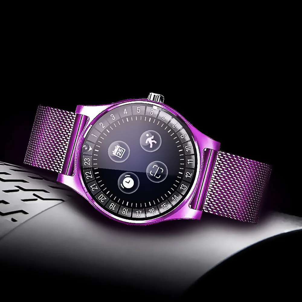 Нержавеющая сталь Смарт наручные часы с Bluetooth телефон Поддержка TF sim-карта камера Смарт-браслет для IOS iPhone Android телефон