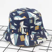 Хлопковые носки-следки Панама с принтом Рыбацкая шляпа Открытый Дорожная шляпа складной шляпы от солнца для мужчин и женщин 531