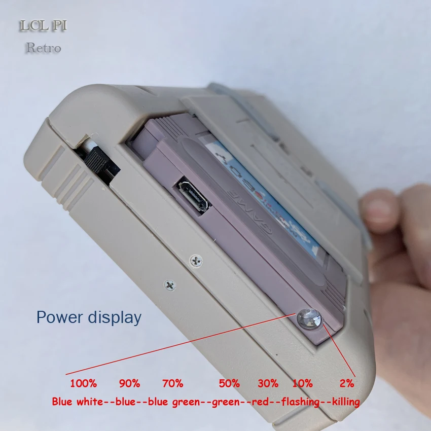 Cena Lcl pi Retro Raspberry Pi dla gameboy przenośna konsola do gier z Super IPS Shock joystick boy Pi 3B B + 64G klasyczny kolor