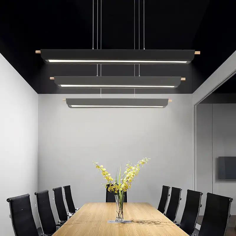 mooielight barra lineal de luz led de 36w y 120cm lampara en linea rectangular creativa luz comercial para oficina lampara colgante moderna para