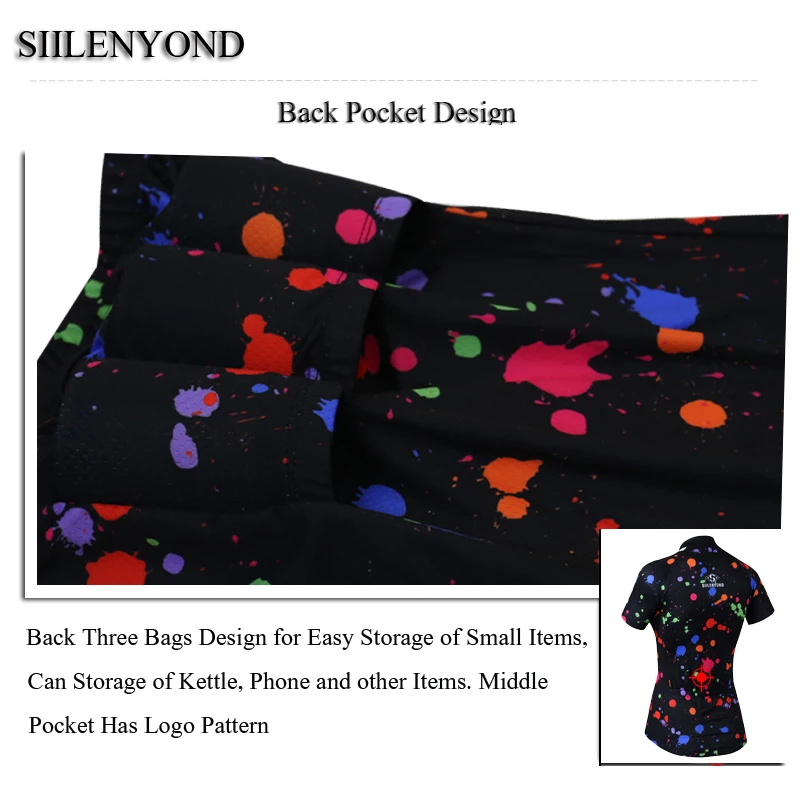 Siilenyond анти-УФ Pro Для женщин Велоспорт Джерси летняя Велосипедная форма гоночный велосипед MTB велосипед спортивная одежда