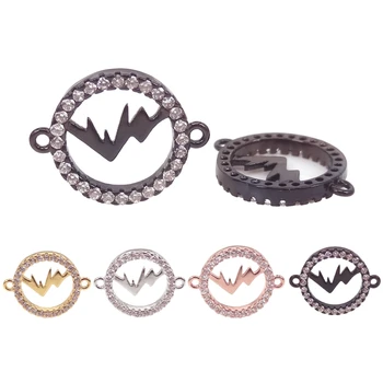 

2Pcs DIY Woman Charm Bracelets Necklaces Making Findings Accessories Micro Pave CZ Swallow Connector Jewelry Supplies Wholesale