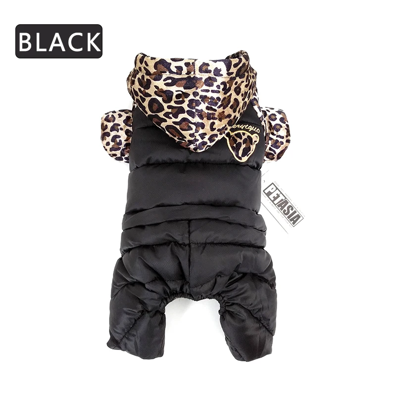 PETASIA Leopard Print Winter Dog Clothes 303