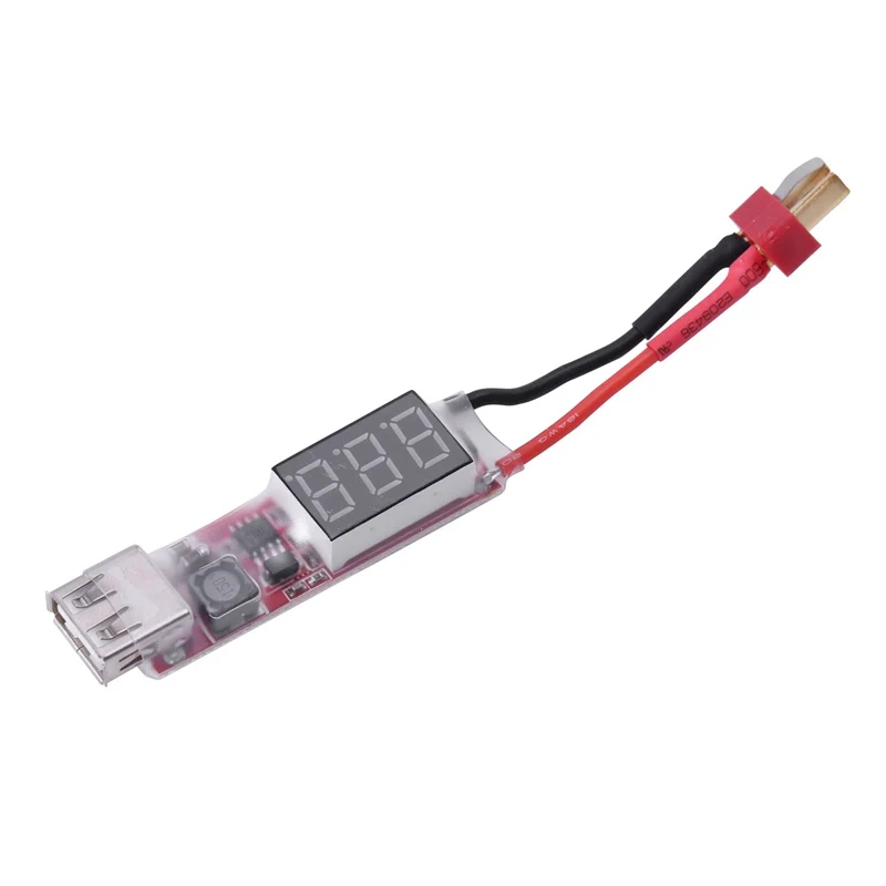 

RC Toys & Hobbies Battery & Charger - 2S-6S to USB Power Converter Adapter with Digital Display 5V 2A - T Plug - 1 x 2S-6S Lip