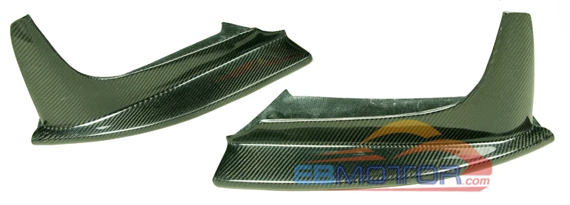 AP Style Real Carbon Fiber Front Splitter Spoiler 1pair for BMW E82 1-Series 1M Bumper 2011-2013
