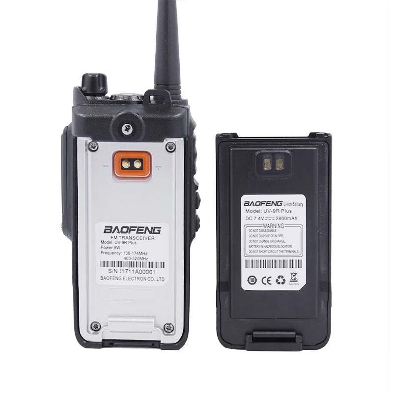 Upgrade Baofeng UV-9R Plus IP67 Waterproof Dual Band 136-174/400-520MHz BF-UV9R 8Watts Walkie Talkie 10KM Long Range Ham Radio