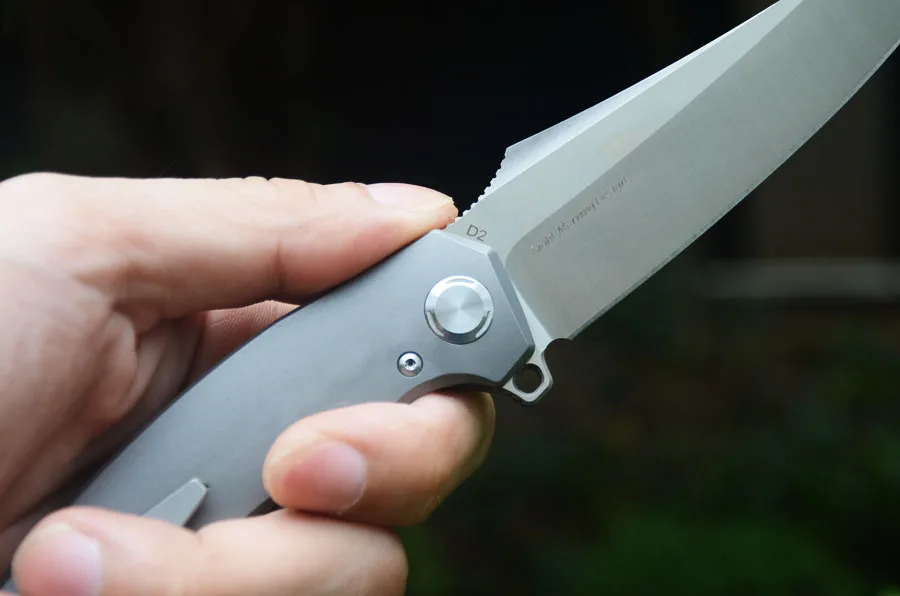 TwoSun TS-27 карманный нож D2 3,8" лезвие Походный нож TC4 Ti ручка охотничьи ножи для выживания складные ножи для мужчин подарок
