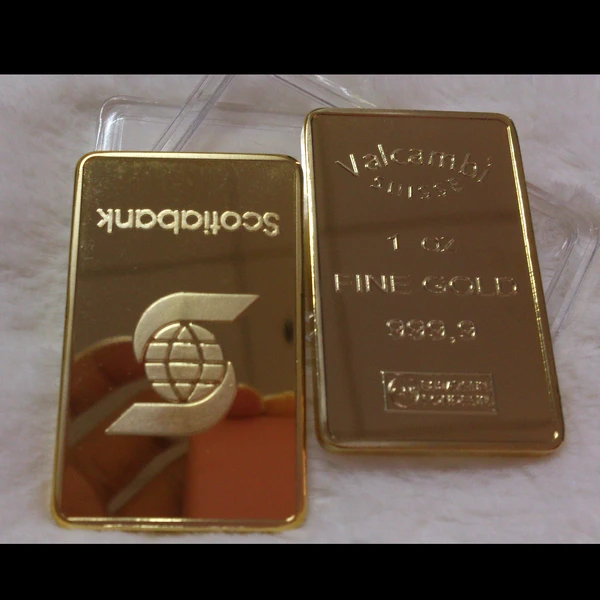 4pcs Free shipping 1oz coin gold clad plated Scotiabank ...