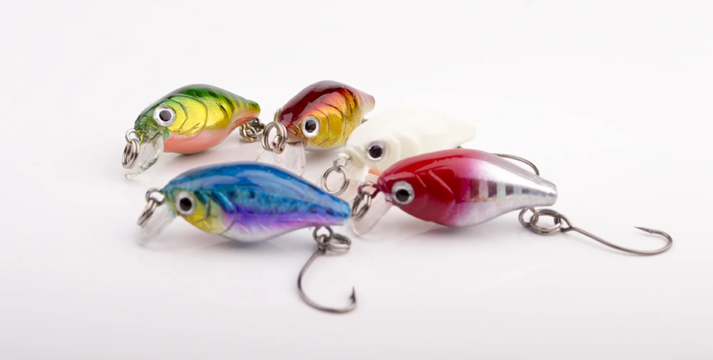 1 шт 2g 3 см воблер Япония мини нахлыстом Crankbait чудаки приманки Пластик воблер рыболовные приманки