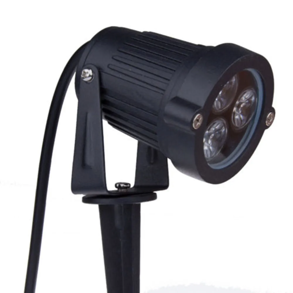 focos led exterior jardin Lámparas de césped y jardín para exteriores, 220V, 110V, 12V, 9W, luz LED de paisaje, Bombilla de Punta impermeable, foco IP65