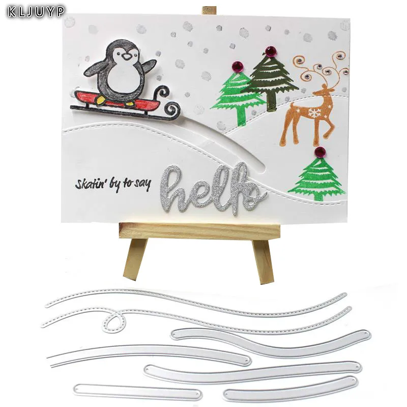 

KLJUYP Slide Cards Metal Cutting Dies Scrapbook Paper Craft Decoration dies scrapbooking