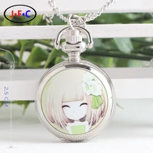 Elegant classic girl – flower girl flip Mini trumpet quartz pocket watch girls watch children’s gifts XS007