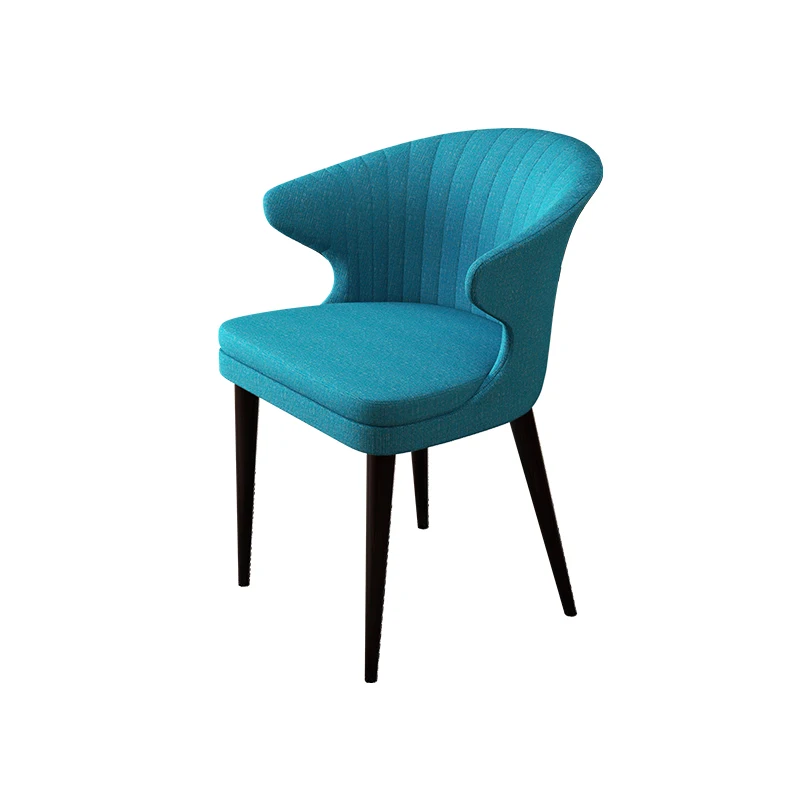 

100% wood dining chair Luxury flannel coffee chair with armour High grade velvet sofa Living room furniture