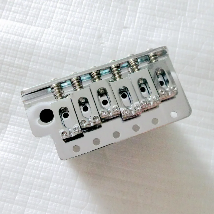 

Free Shipping Chrome color 6 string Modern saddle full size block st guitar tremolo