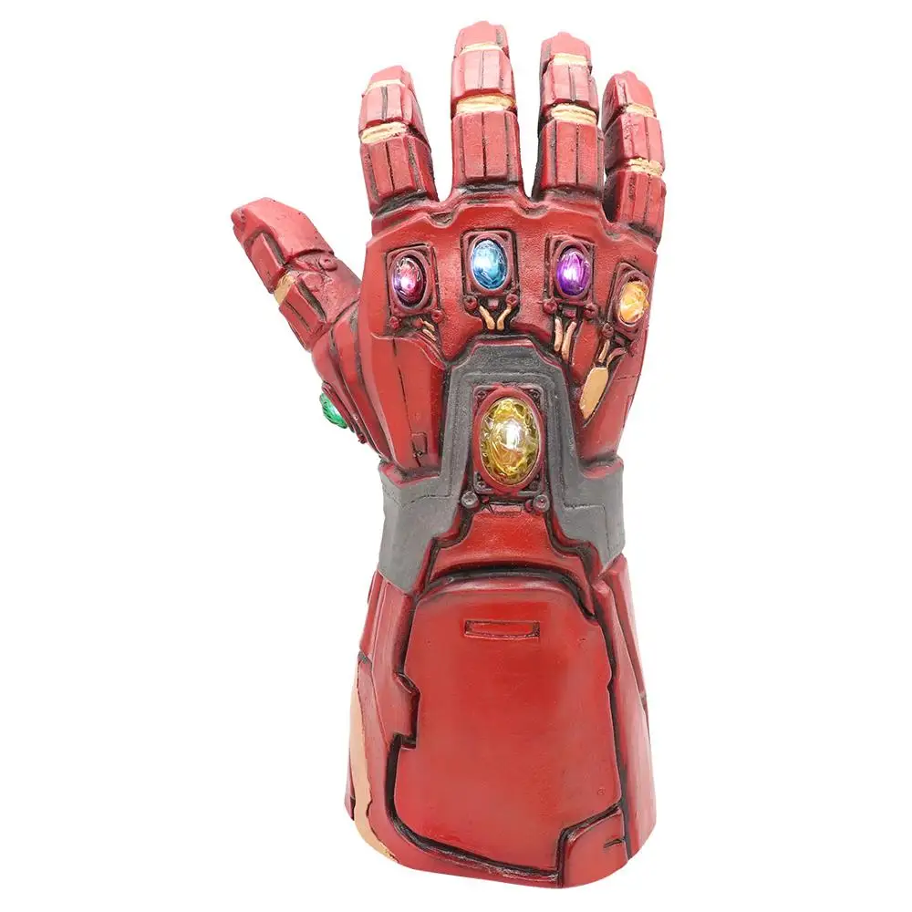 Железный человек Tony Stark Infinity Gauntlet светодиодный светильник супергерой Бесконечность камень косплей перчатки Гибкие пальцы