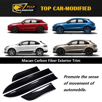 

Free shipping Side Door Body Molding Trim Cover 6pcs SIDE MOULDING COVER FOR PORSCHE MACAN 2014 up