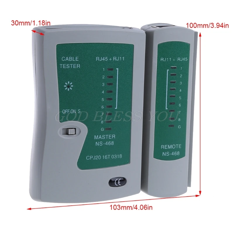 Профессиональные сети тестирование RJ45 RJ11 CAT5 незащищенная витая пара кабеля локальной сети сетевой тестер инструмент