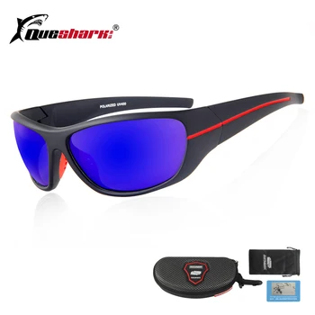 

QUESHARK Men Sports Polarized Hiking Sunglasses Uv400 Protection Goggles TR90 Frame Fishing Glasses Camping Climbing Eyewear