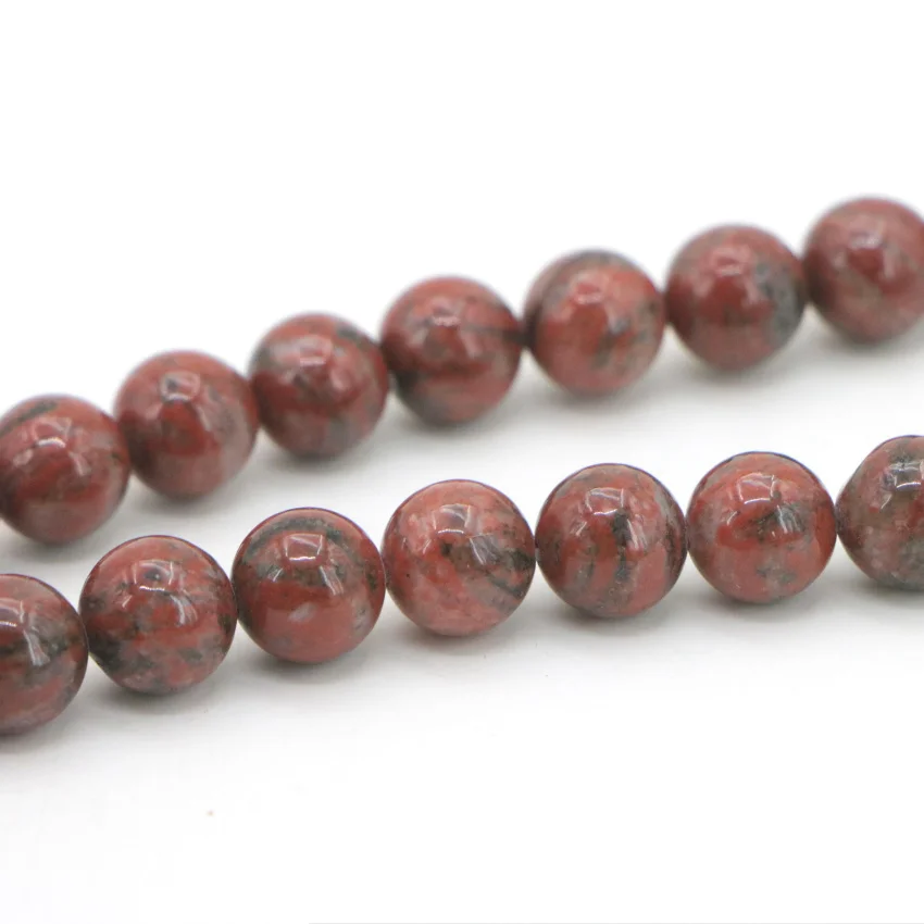 Dark Red Bloodstone Jasper Loose Beads (7)