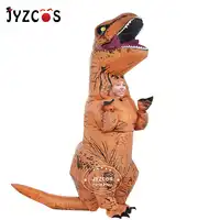 JYZCOS เด็กผู้ใหญ่ชุดเครื่องแต่งกายไดโนเสาร์ Dino การ์ตูนแฟนซีชุด T-Rex Blow Up Mascot สัตว์คอสเพลย์