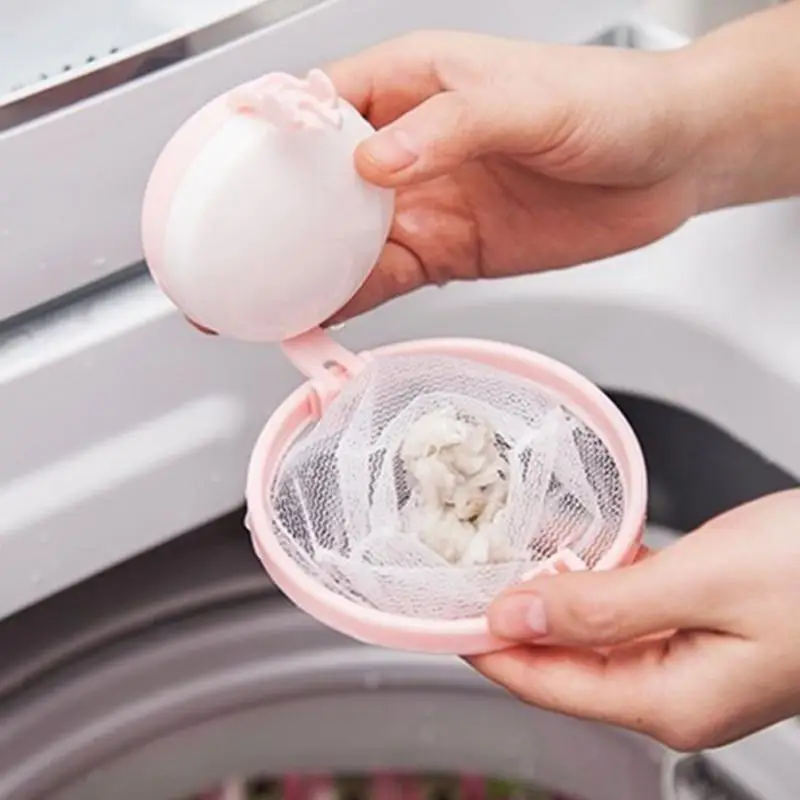 

Hair Removal Catcher Filter Mesh Pouch Cleaning Balls Bag Dirty Fiber Collector Washing Machine Filter Laundry Balls Discs