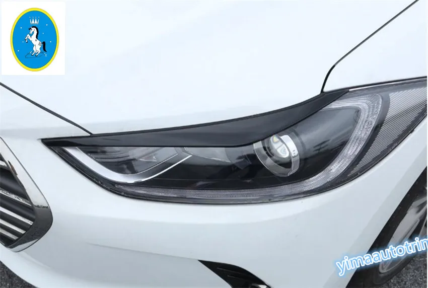 For Hyundai Elantra Sedan 2016 2017 Front Head Light Lamp Eyelid Cover
