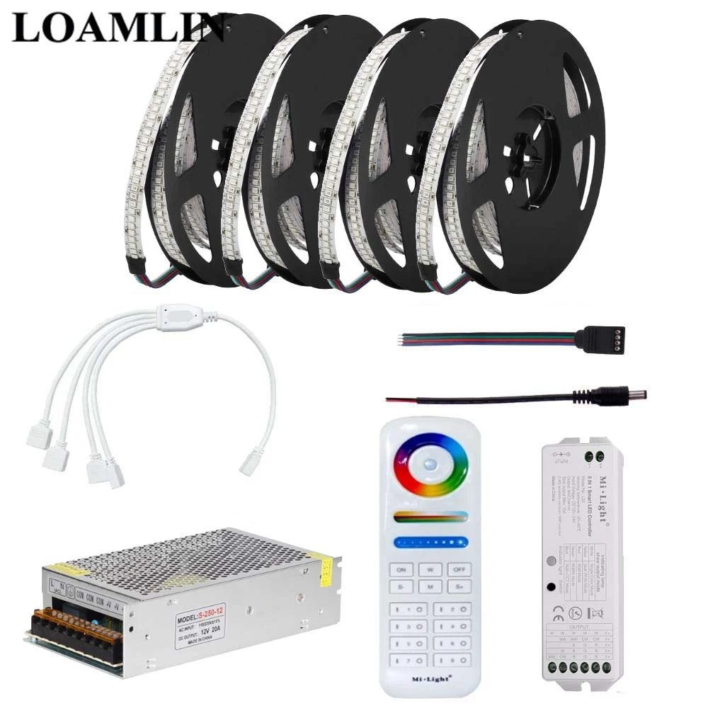 

RGB Led Strip 2835SMD 234Leds/m Flexible Light,Milight FUT089 Remote LS2 5 In 1 Smart RGB Led Controller DC12V Power Driver Kit