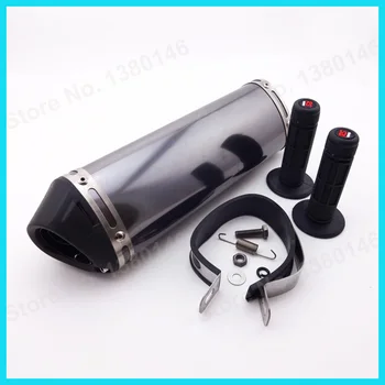 

Hand Grips +38mm Mute Exhaust Muffler With Removable Silencer Pit Dirt Bike ATV Motocross Motorcycle CRF KLX TTR Pit Dirt Bike