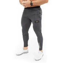 Стиль мужские Брендовые спортивные штаны для бега мужские спортивные залы тренировка фитнес хлопковые брюки мужские повседневные Модные обтягивающие спортивные штаны