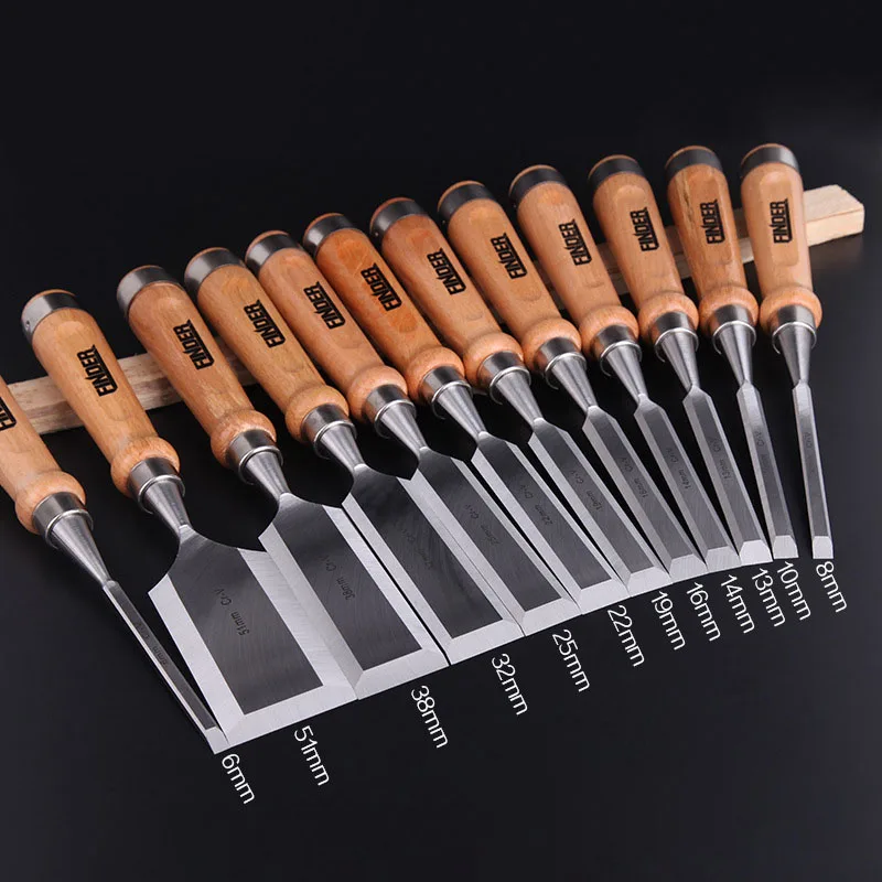 

12pcs/set 6-51mm Carving Chisel Carpenter Tools Flat Woodworking Chisel Tool Set Professional Wood Carving Knife Hand Tools