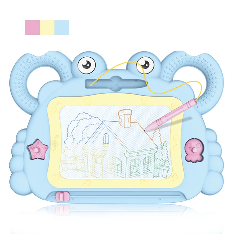

Cartoon Crab Magnetic Drawing Board Sketch Pad Doodle Writing Painting Graffiti Art kids Children Educational Toys Learning