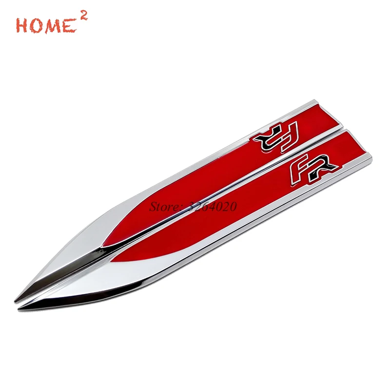 Car Styling Side Fender Stickers Metal Blade Shape Badge Emblem Decals for FR Logo for Ford Ferrari Renault Toyota Nissan Vespa Car Styling Side Fender Stickers Metal Blade Shape Badge Emblem Decals for FR Logo for Ford Ferrari Renault Toyota Nissan Vespa