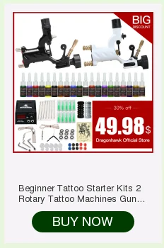 Профессиональный набор для татуировки, ротационная машинка для татуировки, ручка, набор чернил, аксессуары для игл