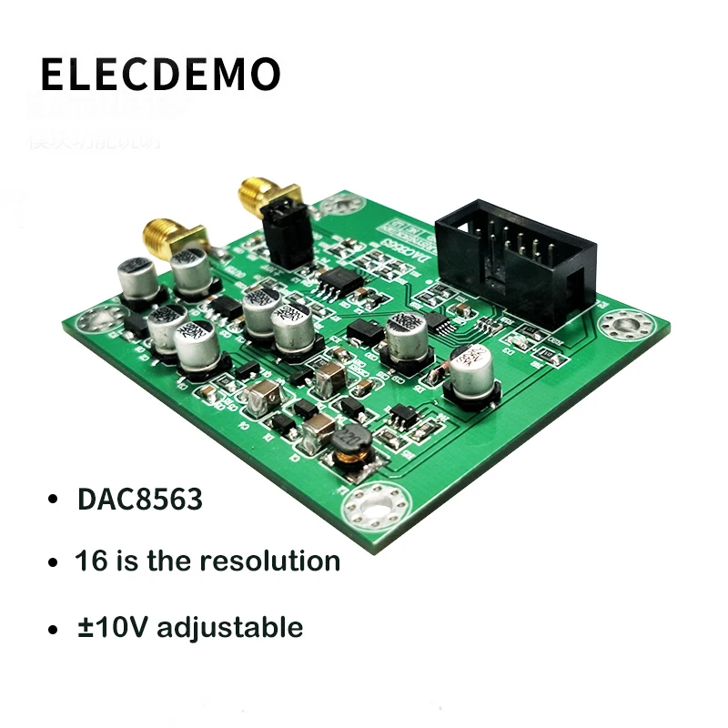 DAC8563 digital to analog conversion module data acquisition module Dual 16 bit DAC adjustable 10V voltage 2