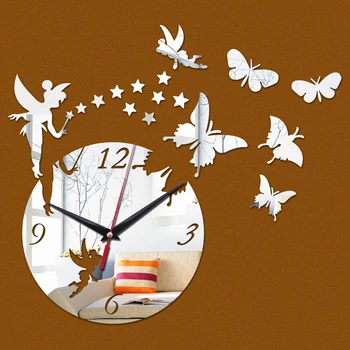 New Wall Stickers Home Decor Poster Diy Europe Acrylic Large 3d Sticker Still Life Wall Clock