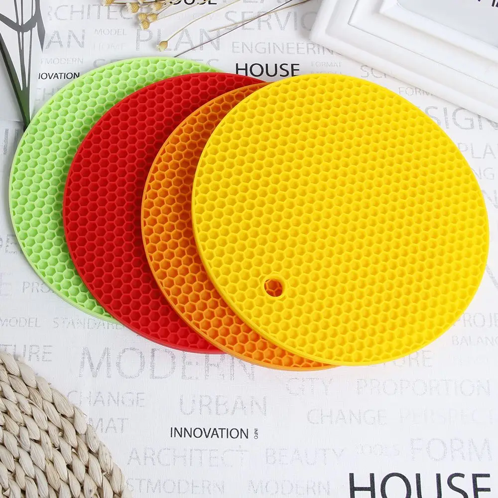 

New Silicone Non-slip Heat Resistant Mat Coaster Cushion Placemat Pot Holder Kitchen Accessories Baking Mats