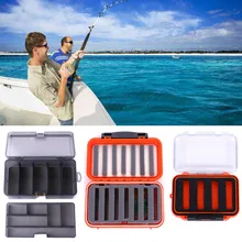 Двусторонняя водостойкая пластиковая пена Fly рыболовная приманка крючок чехол для хранения коробка